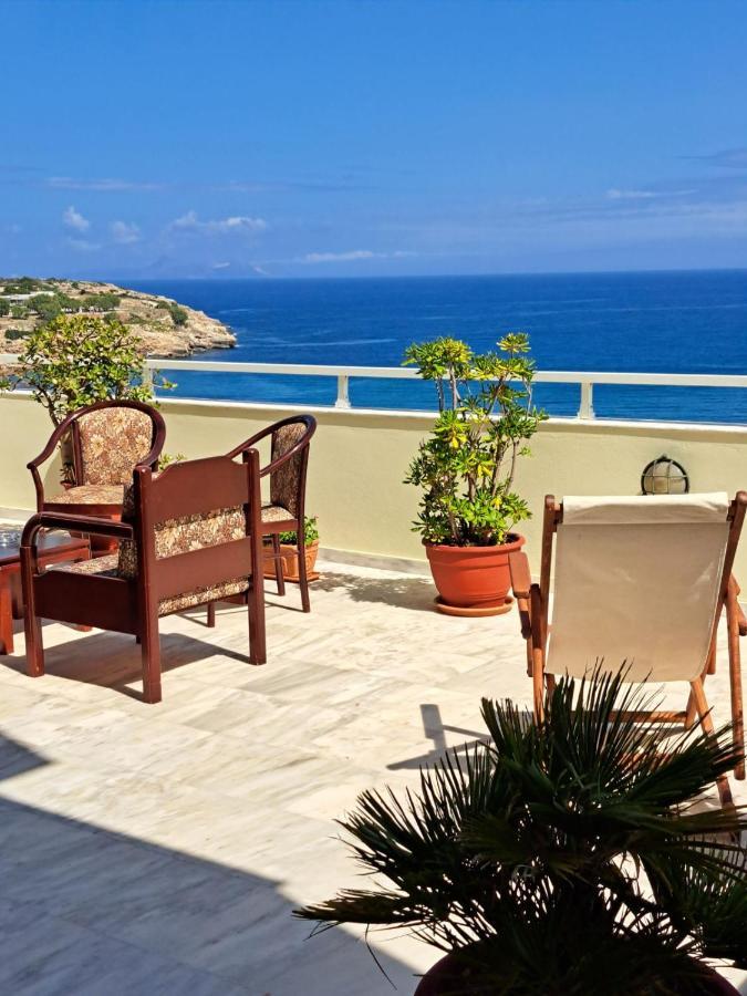 Seaview Flora'S Luxury Apartment-300Meters From The Beach Rethymno  Ngoại thất bức ảnh