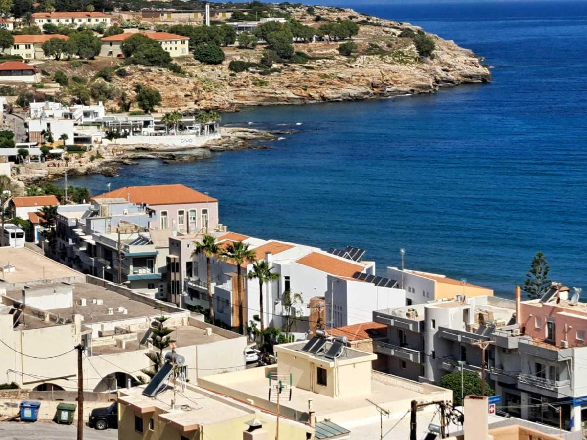 Seaview Flora'S Luxury Apartment-300Meters From The Beach Rethymno  Ngoại thất bức ảnh