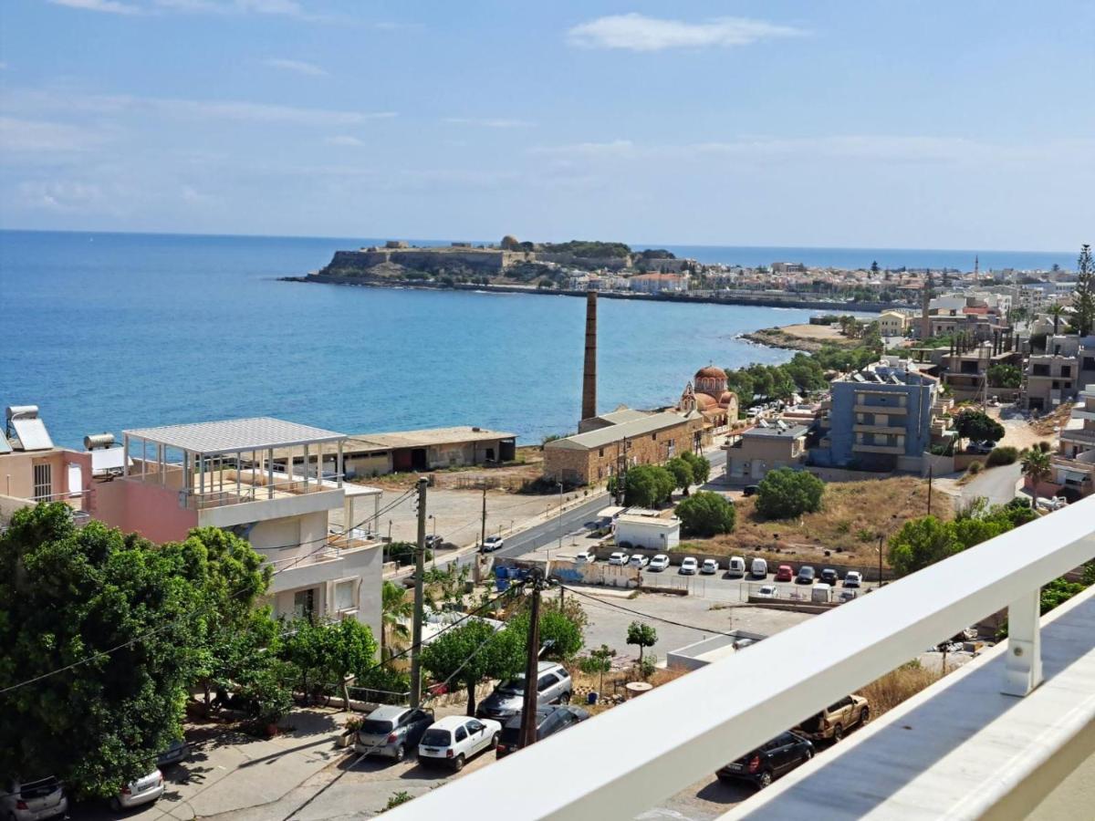 Seaview Flora'S Luxury Apartment-300Meters From The Beach Rethymno  Ngoại thất bức ảnh