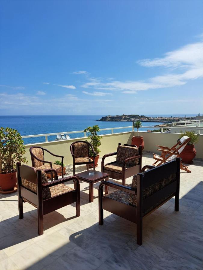 Seaview Flora'S Luxury Apartment-300Meters From The Beach Rethymno  Ngoại thất bức ảnh