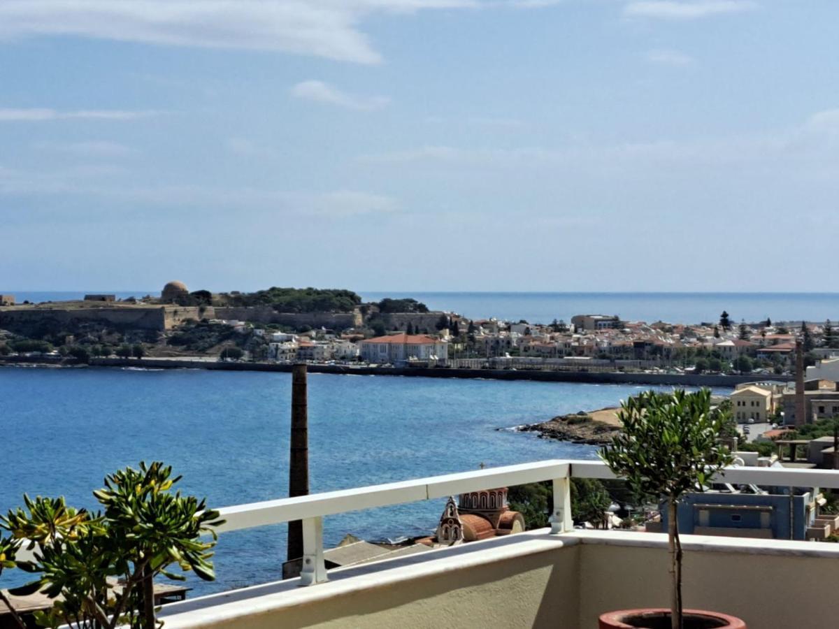 Seaview Flora'S Luxury Apartment-300Meters From The Beach Rethymno  Ngoại thất bức ảnh