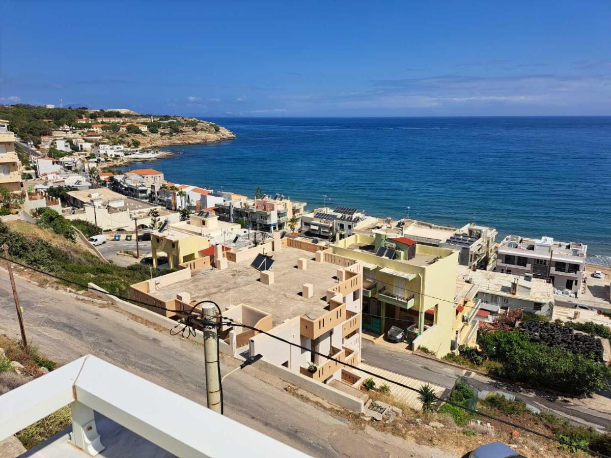 Seaview Flora'S Luxury Apartment-300Meters From The Beach Rethymno  Ngoại thất bức ảnh